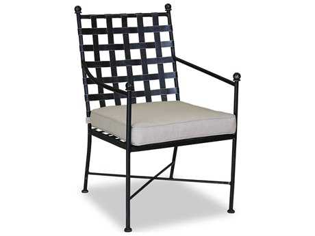 Sunset West Provence Wrought Iron Cushion Dining Chair