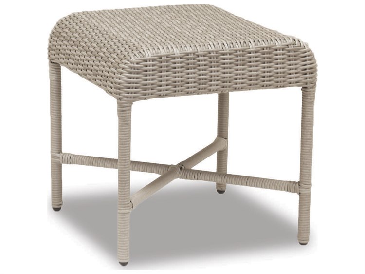 Sunset West Manhattan Wicker Square Outdoor Patio End Table