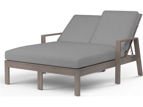 Sunset West Laguna Driftwood Aluminum Cushion Chaise Lounge