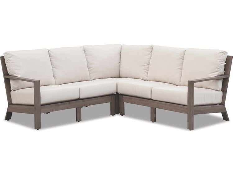 Sunset West Laguna- As Pictured Driftwood Aluminum Cushion Lounge Set