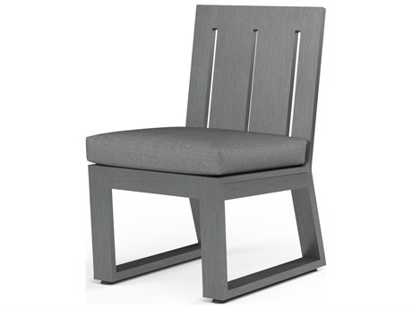 Sunset West Redondo Aluminum Armless Dining Chair