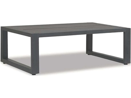 Sunset West Redondo Aluminum 54''W x 33''D Rectangular Coffee Table