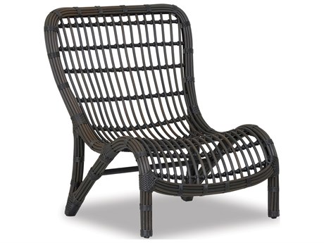 Sunset West Venice Chocolate Brown Wicker Lounge Chair