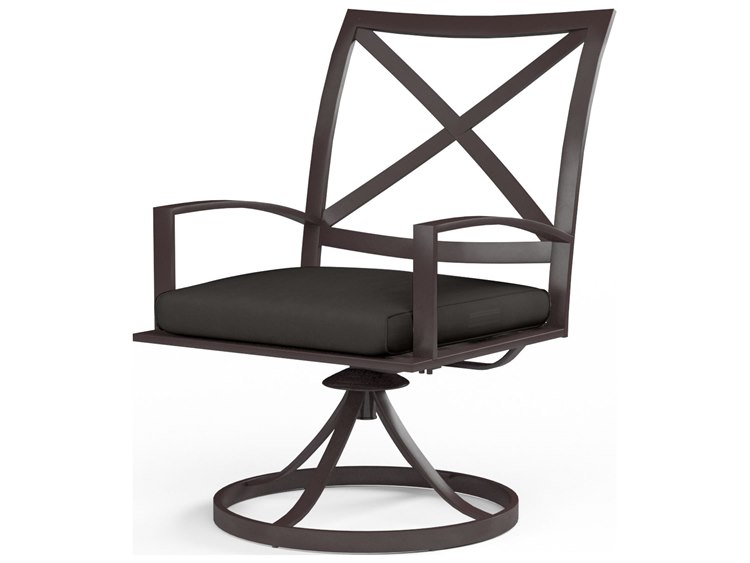 Sunset West La Jolla Aluminum Swivel Dining Chair
