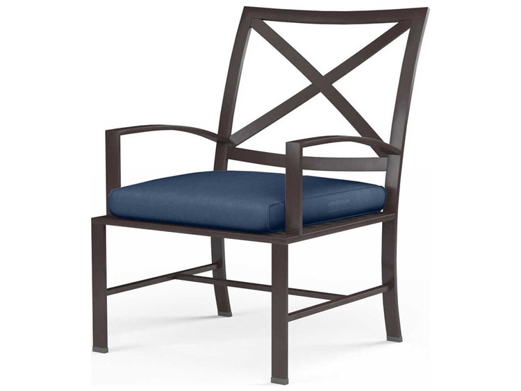 Sunset West La Jolla Espresso Aluminum Cushion Dining Chair