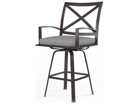 Sunset West La Jolla Espresso Aluminum Cushion Bar Stool