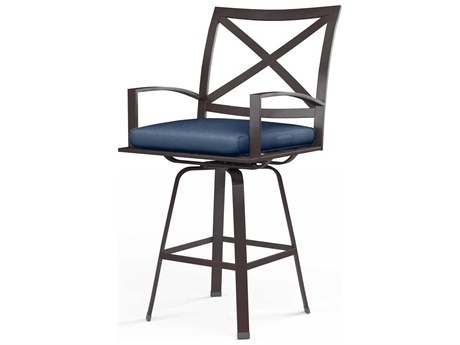 Sunset West La Jolla Espresso Aluminum Cushion Counter Stool