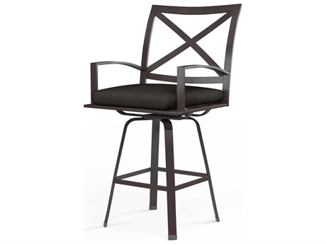 Sunset West La Jolla Espresso Aluminum Cushion Counter Stool