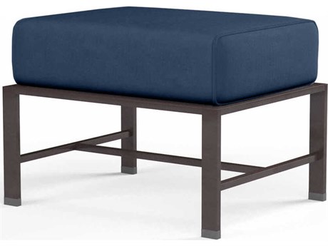 Sunset West La Jolla Espresso Aluminum Cushion Ottoman