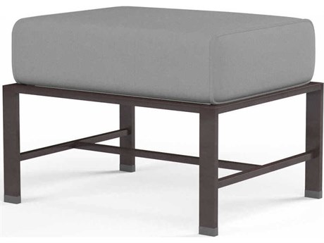 Sunset West La Jolla Espresso Aluminum Cushion Ottoman