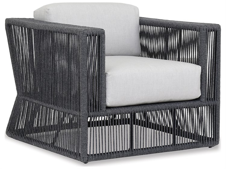 Sunset West Milano Woven Rope Lounge Chair in Echo Ash