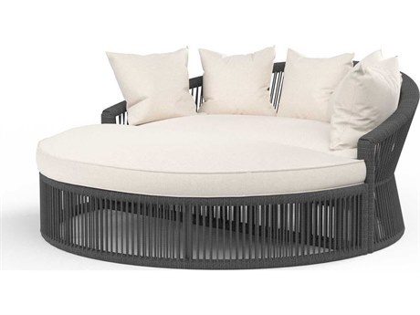 Sunset West Milano Grays Rope Cushion Lounge Bed