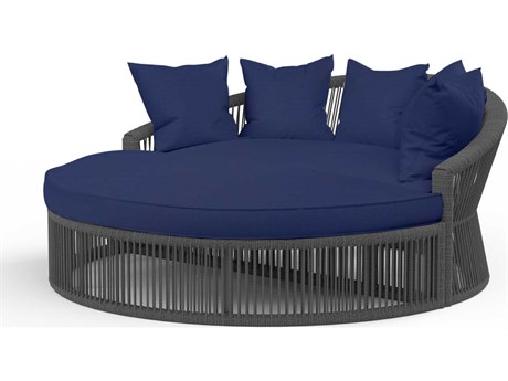 Sunset West Milano Slate Rope Cushion Lounge Bed