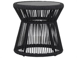 Sunset West Milano Rope Charcoal 20'' Round End Table
