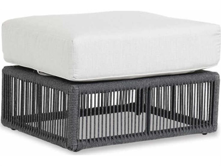 Sunset West Milano Woven Rope Outdoor Ottoman