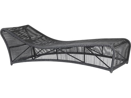 Sunset West Milano Wicker Chaise Lounge in Echo Ash