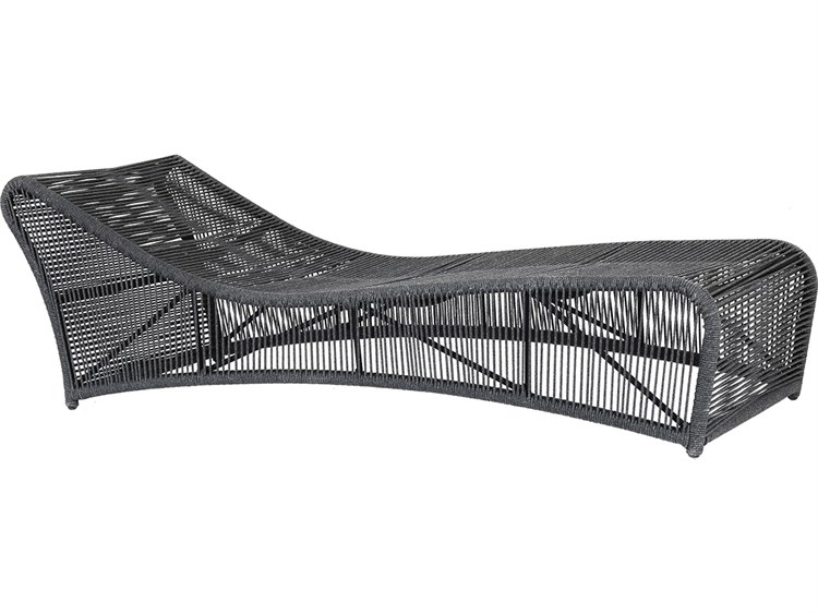 Sunset West Milano Rope Chaise Lounge in Echo Ash