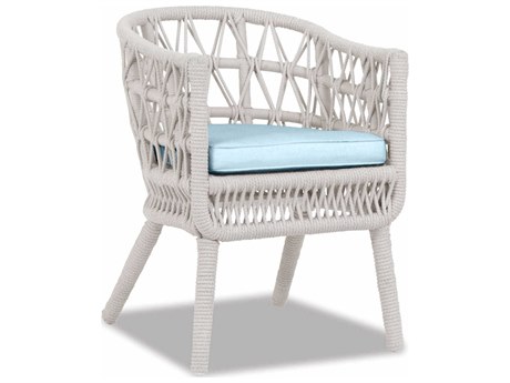 Sunset West Dana Natural Rope Cushion Dining Chair