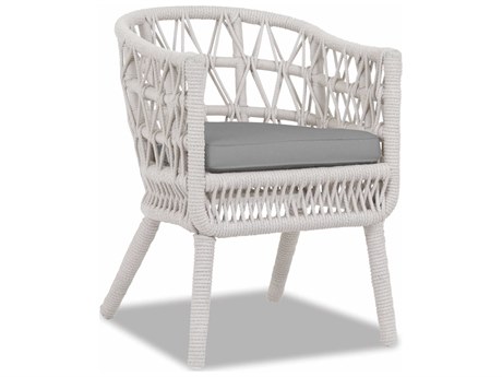 Sunset West Dana Natural Rope Cushion Dining Chair