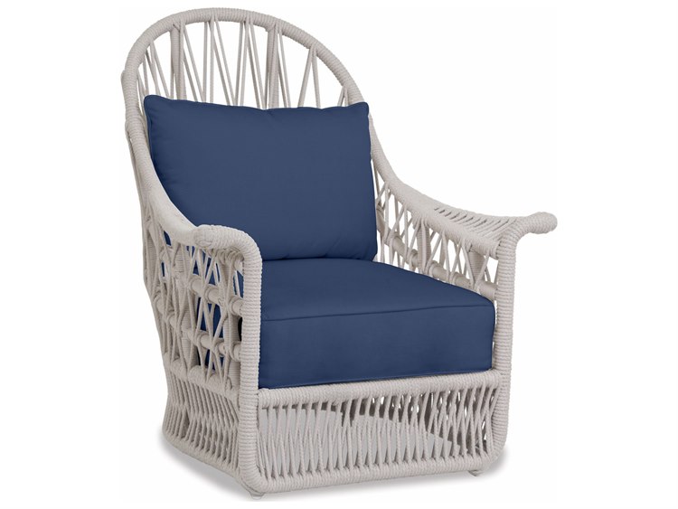 Sunset West Dana Wicker Wing Patio Lounge Chair 4