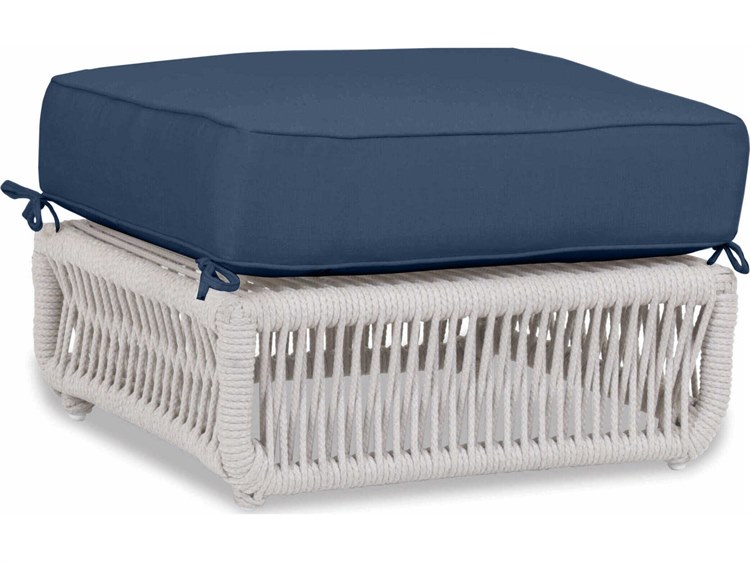 Sunset West Dana Natural Rope Cushion Ottoman