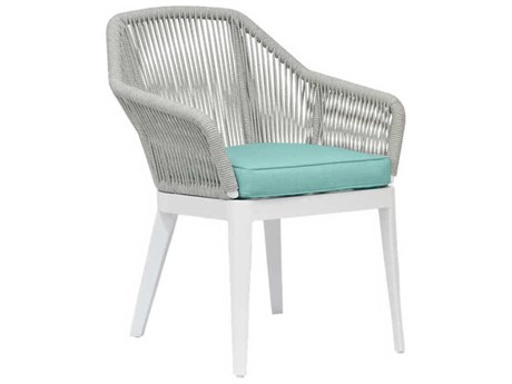 Sunset West Miami Frost Rope Cushion Dining Chair