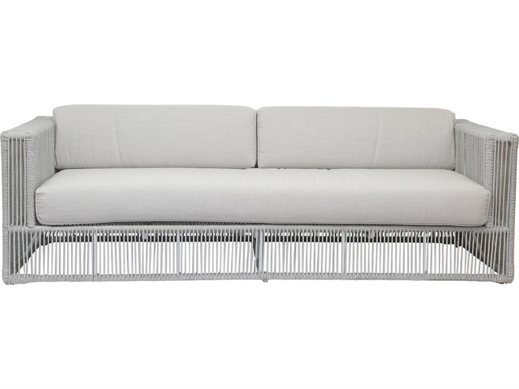 Sunset West Miami Rope Cushion Sofa in Echo Ash
