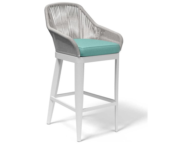 Sunset West Miami Frost Rope Cushion Bar Stool