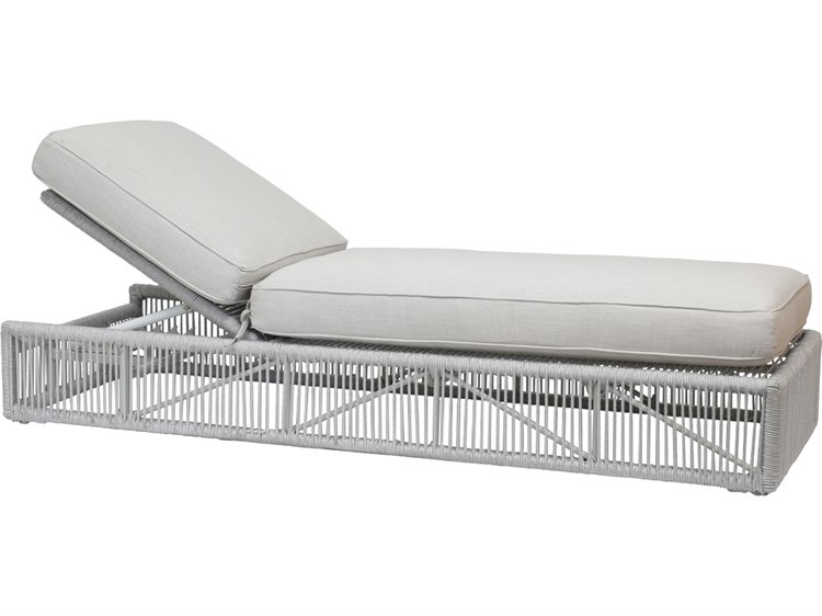 Sunset West Miami Rope Cushion Chaise Lounge in Echo Ash