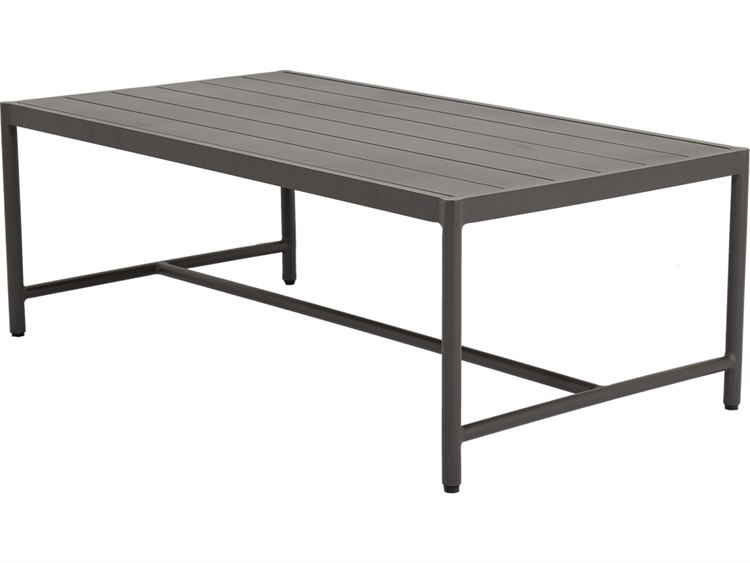 Sunset West Pietra Aluminum 50''W x 27''D Rectangular Coffee Table