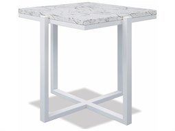 Sunset West Honed Granite Aluminum 22'' Wide Square End Table