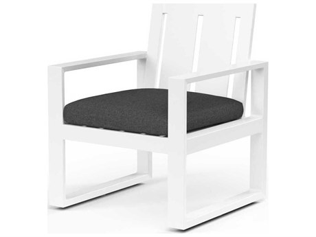 Sunset West Newport Frost Aluminum Cushion Dining Chair