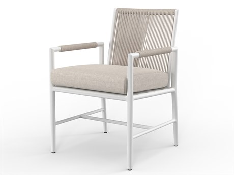 Sunset West Sabbia Custom Aluminum Dining Arm Chair