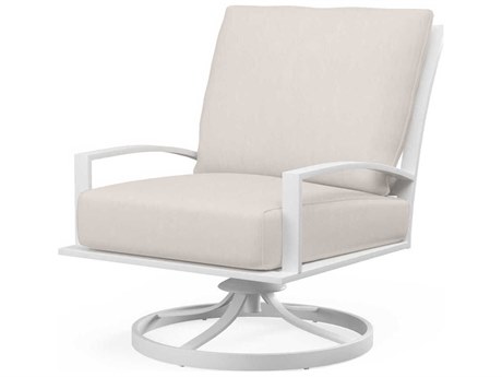 Sunset West Bristol White Aluminum Cushion Lounge Chair