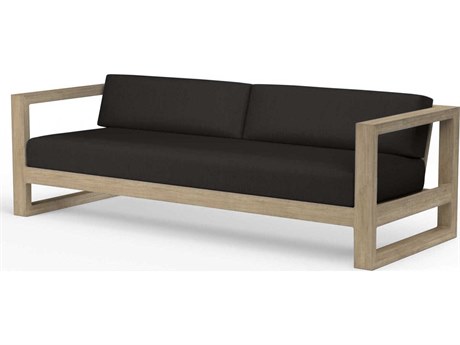 Sunset West Coastal Te Teak Wood Cushion Sofa