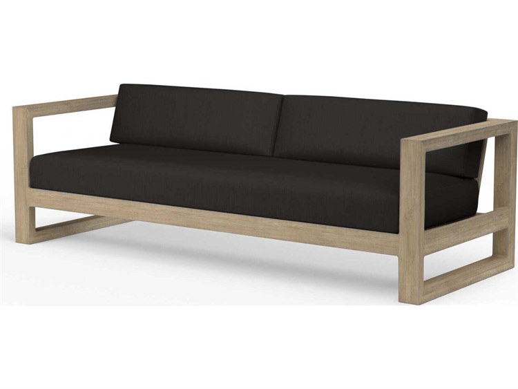 Sunset West Coastal Te Teak Wood Cushion Sofa
