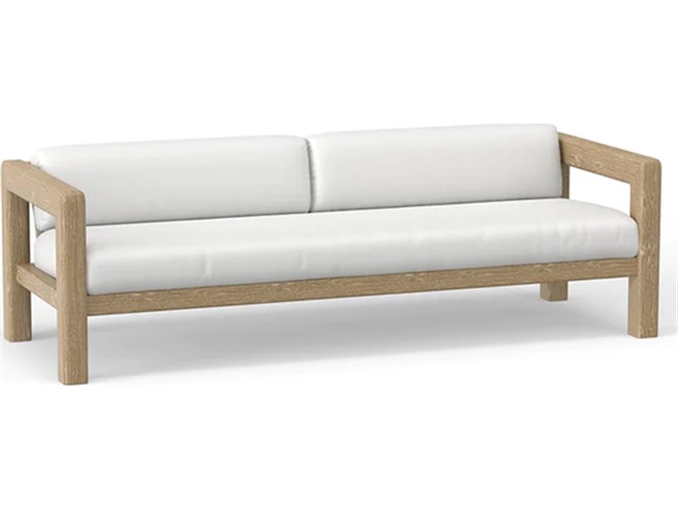 Sunset West Sedona Teak Natural Cushion Patio Sofa