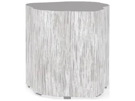Sunset West Tree Resin Bone White 20'' Wide Round Trunk End Table