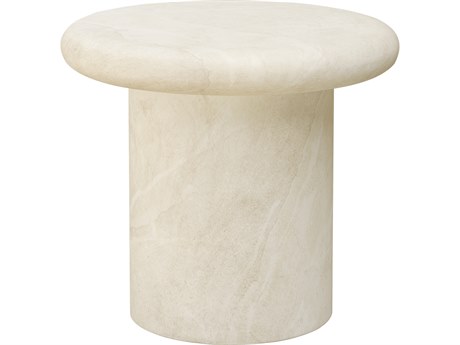 Sunset West Bazaar Travertino Round End Table