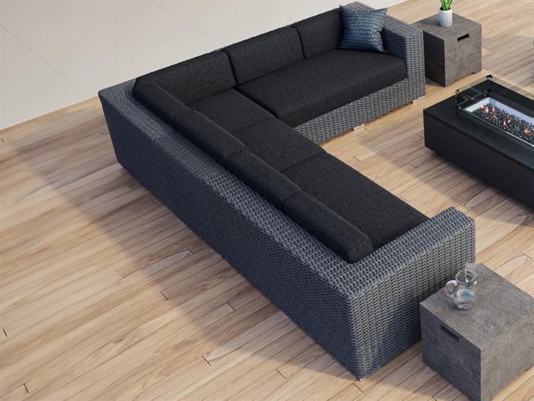 Sunset West Emerald Ii- As Pictured Wicker Cushion Outdoor Patio Lounge Set