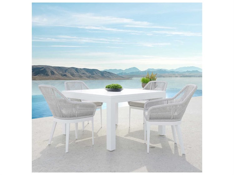 Sunset West Miami Rope Dining Set in Echo Ash