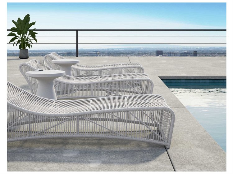 Sunset West Miami Rope Patio Lounge Set in Echo Ash