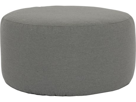 Sunset West Pouf 36'' Round Coffee Table Ottoman in Heritage Granite