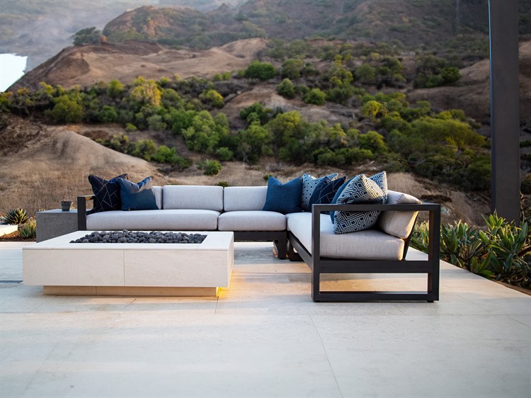 Sunset West Redondo- As Pictured Aluminum Cushion Patio Lounge Set