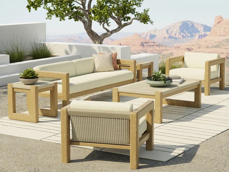 Sunset West Sedona - Custom Teak Cushion Outdoor Lounge Set