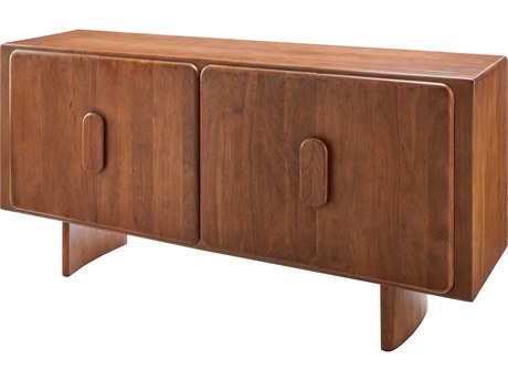 Surya Anish 64" Acacia Wood Dark Brown Sideboard