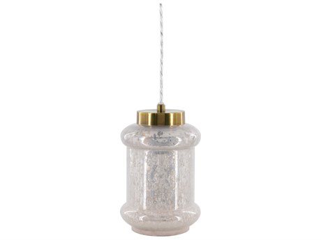 Surya Alvo 1-Light Antiqued Gold Lantern Mini Pendant