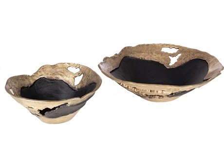 Surya Ambrosia Black Decorative Bowl Set of 2
