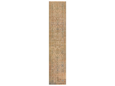Surya Antique One Of A Kind Bordered Runner Area Rug