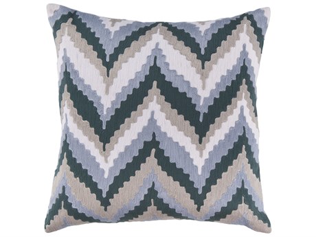 Surya Ikat Blue Pillow